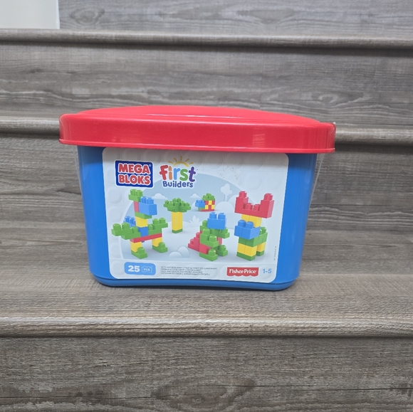 Mega Bloks first builders 25 piece box - new comes with 2 boxes  50 pieces - Picture 2 of 7